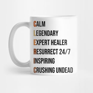 Cleric Healer Priest RPG Pnp Roleplaying Dungeon Meme Gift Mug